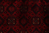 10x13 Red and Black Turkish Tribal Rug