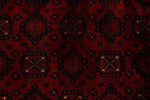 10x13 Red and Black Turkish Tribal Rug