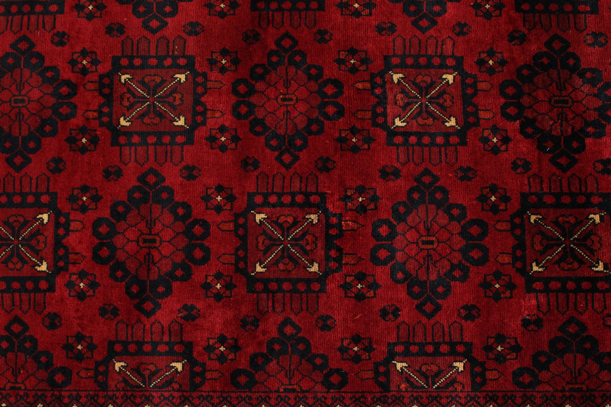 10x13 Red and Black Turkish Tribal Rug