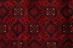 10x13 Red and Black Turkish Tribal Rug