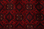 10x13 Red and Black Turkish Tribal Rug