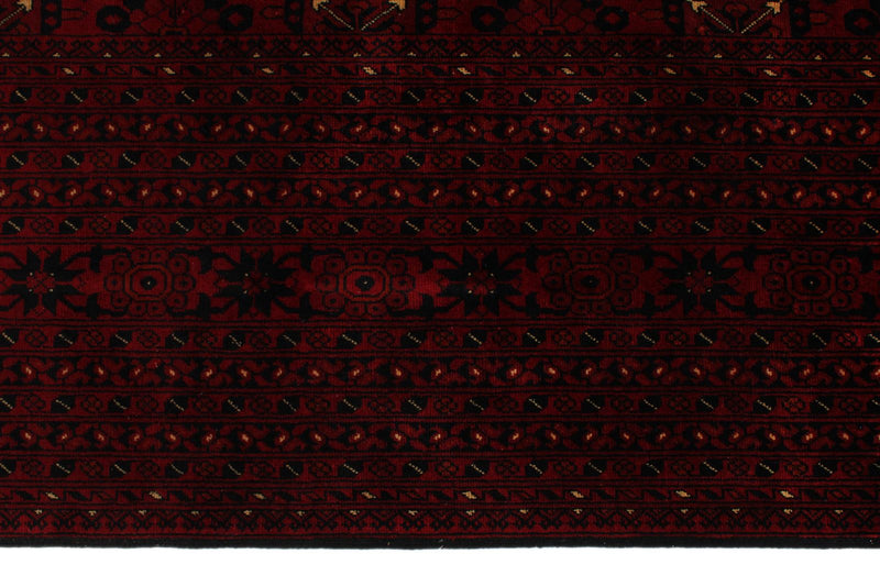 10x13 Red and Black Turkish Tribal Rug