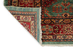 7x8 Green and Red Kazak Tribal Rug