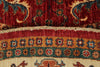 8x8 Red and Ivory Kazak Tribal Rug