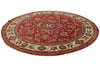 8x8 Red and Ivory Kazak Tribal Rug