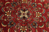 8x8 Red and Ivory Kazak Tribal Rug