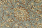 8x8 Blue and Camel Persian Rug