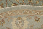 8x8 Blue and Camel Persian Rug