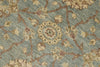 8x8 Blue and Camel Persian Rug