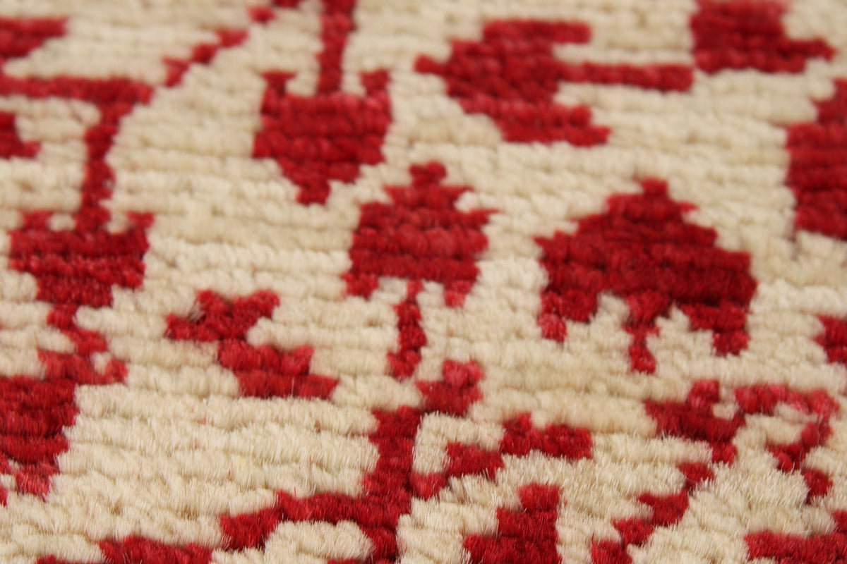 8x8 Gray and Red Turkish Tribal Rug