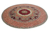 8x8 Gray and Red Turkish Tribal Rug