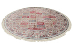 8x8 Blue and Ivory Turkish Antep Rug