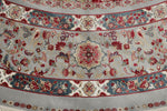 8x8 Blue and Ivory Turkish Antep Rug