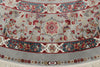 8x8 Blue and Ivory Turkish Antep Rug