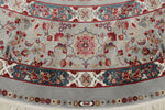 8x8 Blue and Ivory Turkish Antep Rug