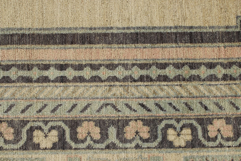 12x15 Beige and Multicolor Turkish Oushak Rug