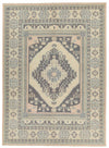 10x14 Gray and Beige Turkish Oushak Rug