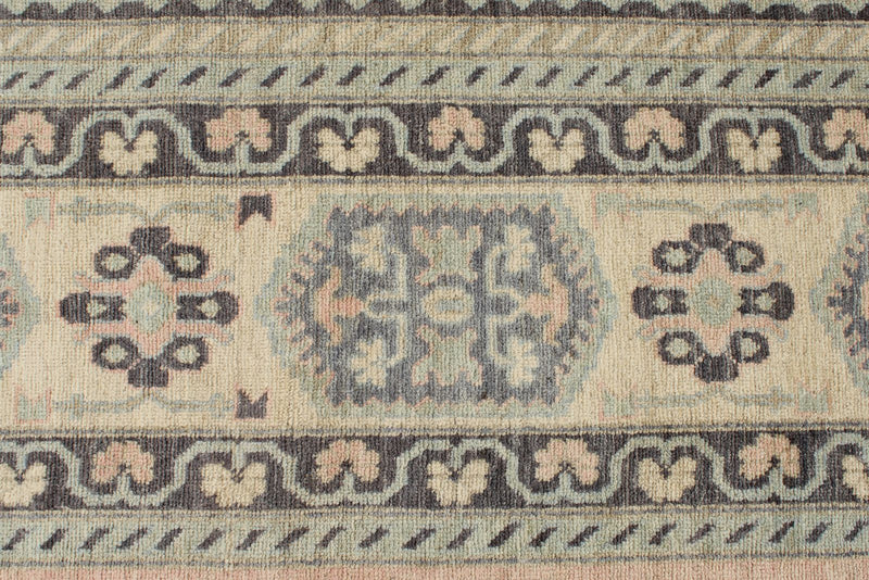 10x14 Gray and Beige Turkish Oushak Rug