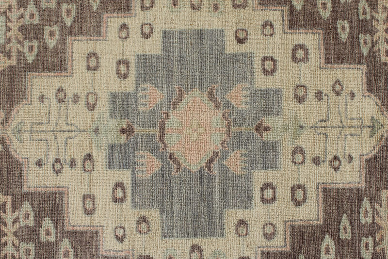 12x15 Beige and Multicolor Turkish Oushak Rug