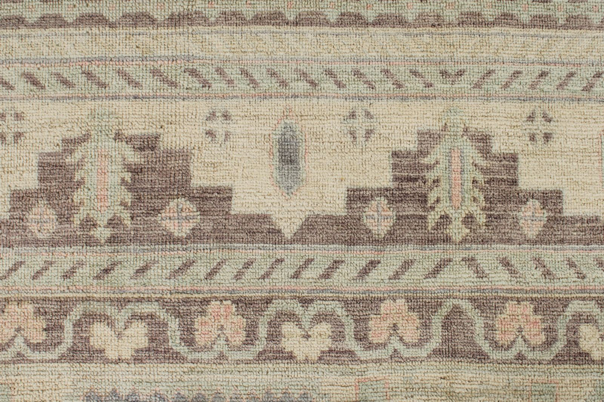 12x15 Beige and Multicolor Turkish Oushak Rug