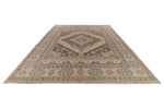 12x15 Beige and Multicolor Turkish Oushak Rug