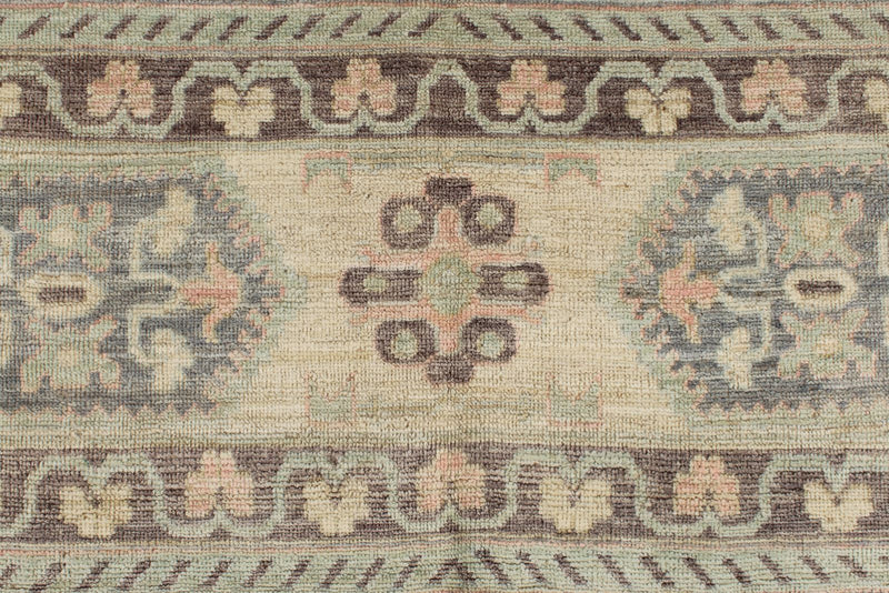 12x15 Beige and Multicolor Turkish Oushak Rug