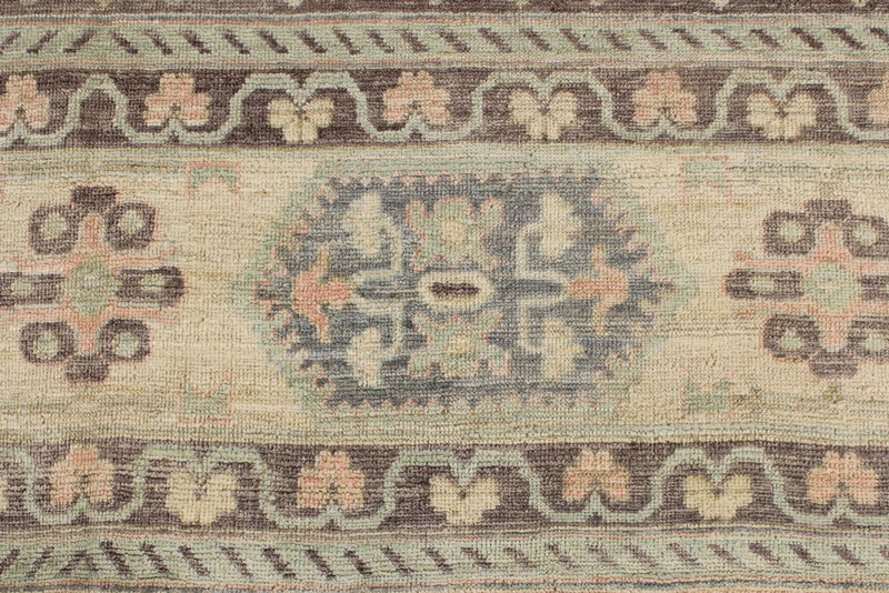 12x15 Beige and Multicolor Turkish Oushak Rug