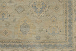 10x14 Light Gray and Ivory Turkish Oushak Rug