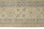 10x14 Light Gray and Ivory Turkish Oushak Rug