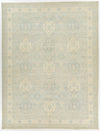 10x14 Gray and Beige Turkish Oushak Rug