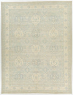 10x14 Gray and Beige Turkish Oushak Rug