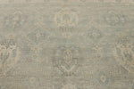 10x14 Gray and Beige Turkish Oushak Rug