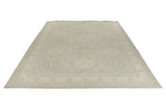 10x14 Gray and Beige Turkish Oushak Rug