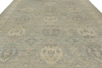 10x14 Gray and Beige Turkish Oushak Rug