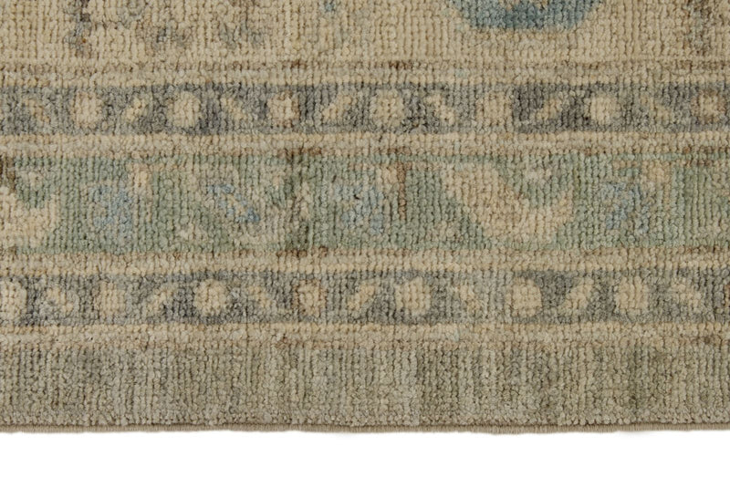 10x14 Gray and Beige Turkish Oushak Rug