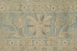 10x14 Blue and Light Blue Turkish Oushak Rug