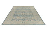 10x14 Blue and Light Blue Turkish Oushak Rug