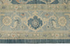 10x14 Blue and Light Blue Turkish Oushak Rug