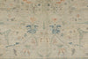 8x10 Ivory and Multicolor Turkish Oushak Rug
