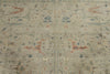 8x10 Ivory and Multicolor Turkish Oushak Rug