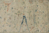 8x10 Ivory and Multicolor Turkish Oushak Rug