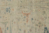 8x10 Ivory and Multicolor Turkish Oushak Rug