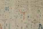 8x10 Ivory and Multicolor Turkish Oushak Rug