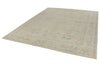 8x10 Ivory and Multicolor Turkish Oushak Rug