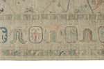 8x10 Ivory and Multicolor Turkish Oushak Rug