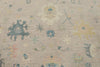 9x12 Light Purple and Ivory Turkish Oushak Rug