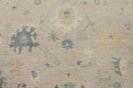 9x12 Light Purple and Ivory Turkish Oushak Rug