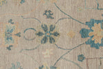 9x12 Light Purple and Ivory Turkish Oushak Rug