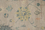 9x12 Light Purple and Ivory Turkish Oushak Rug