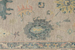 9x12 Light Purple and Ivory Turkish Oushak Rug